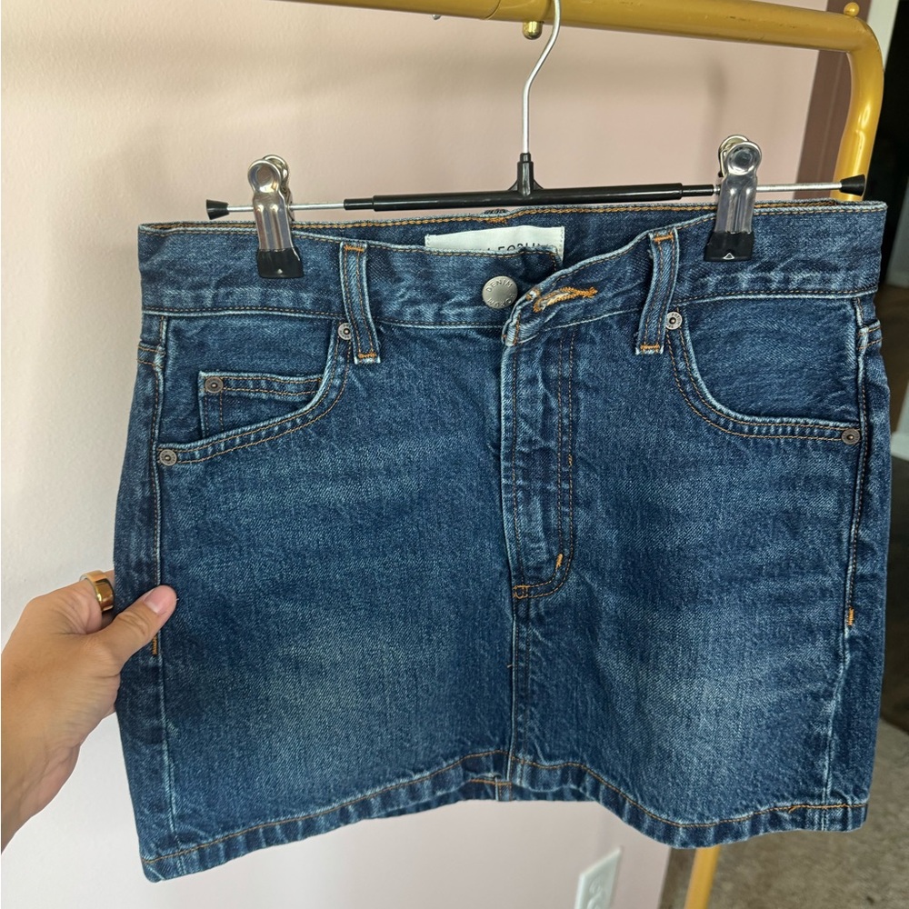 Aritzia Blue Denim Mini Skirt